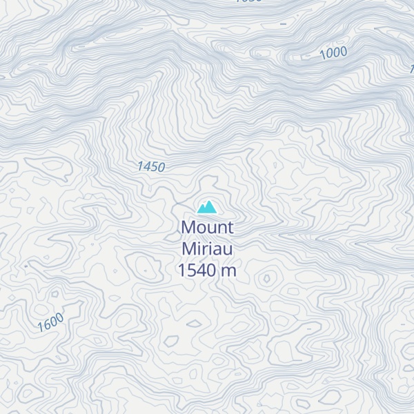 Map of Mount Miriau