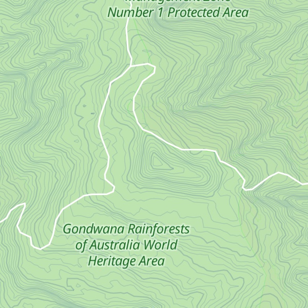 Map of Mount Cabre Bald