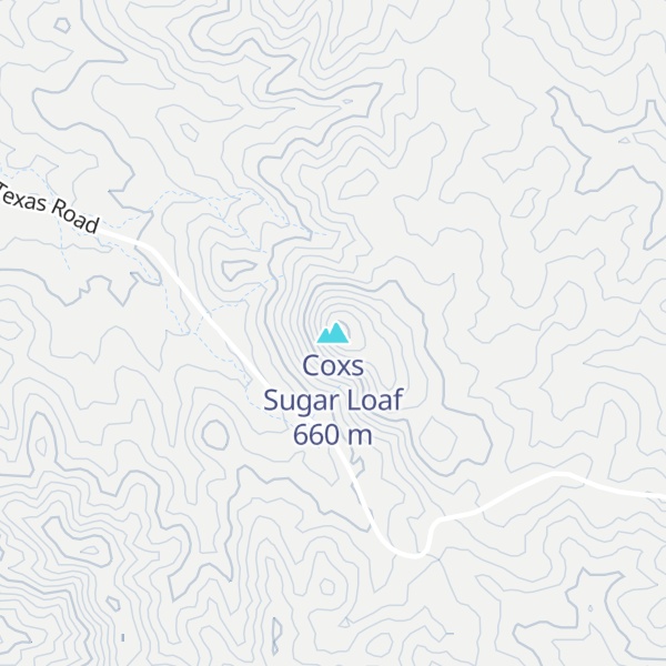 Map of Coxs Sugar Loaf