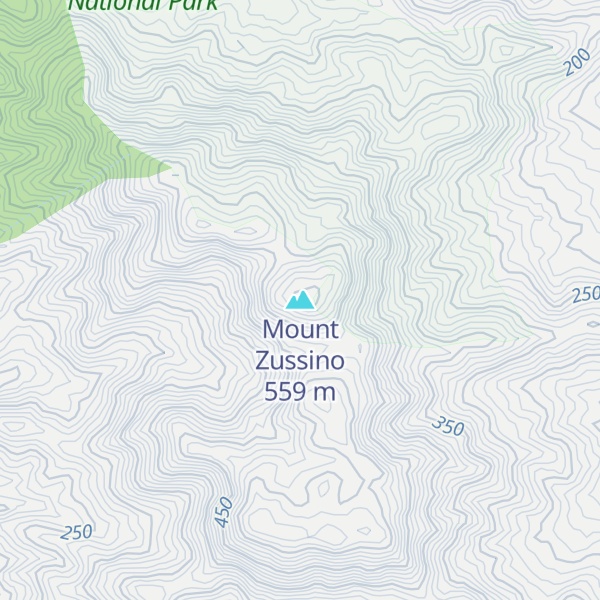 Map of Mount Zussino
