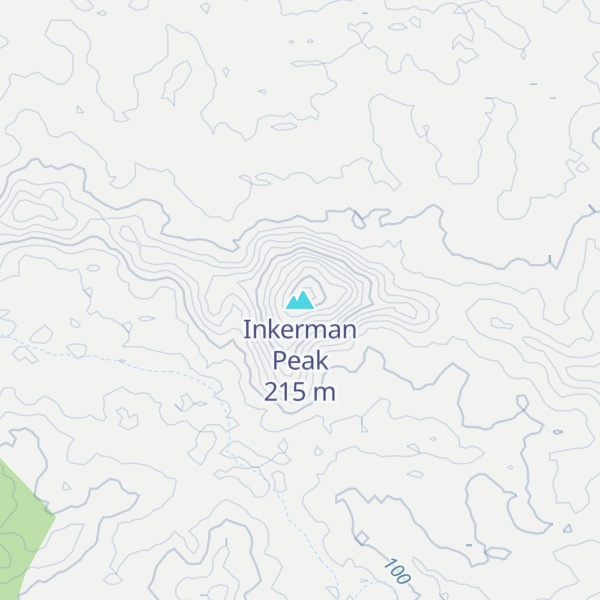 Map of Inkerman Peak