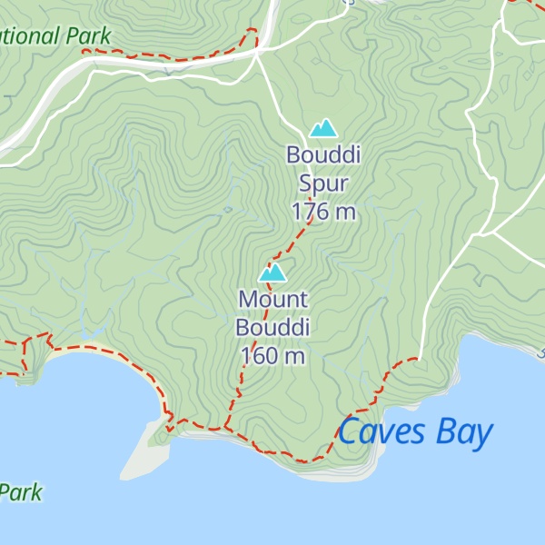 Map of Mount Bouddi
