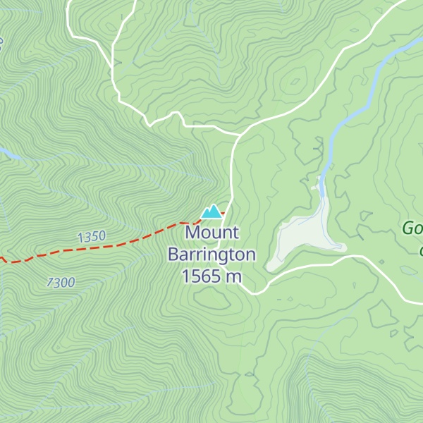 Map of Mount Barrington