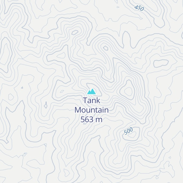 Map of Tank Mountain
