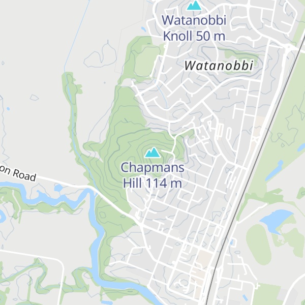 Map of Chapmans Hill
