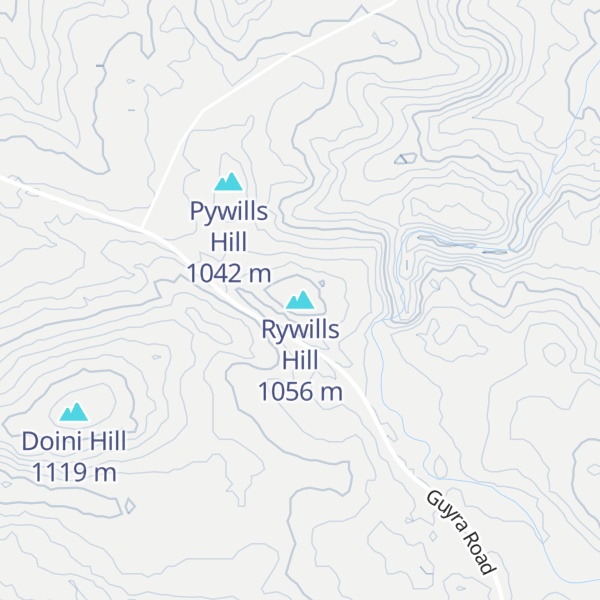 Map of Rywills Hill