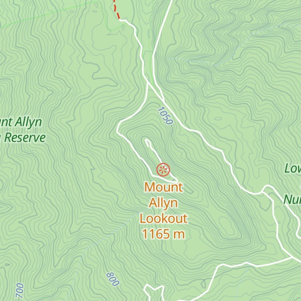 Map of Mount Allyn