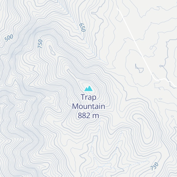 Map of Trap Mountain