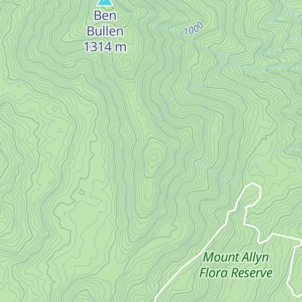 Map of Mount Gunama