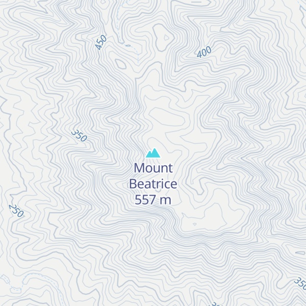 Map of Mount Beatrice