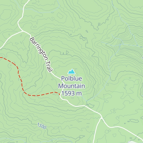 Map of Polblue Mountain