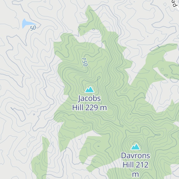 Map of Jacobs Hill