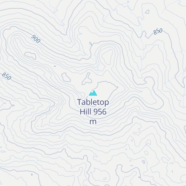 Map of Tabletop Hill