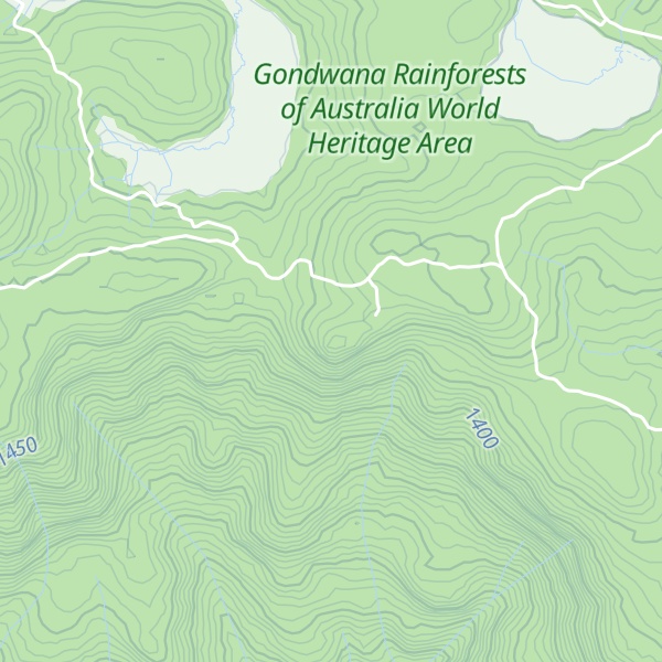 Map of Careys Peak