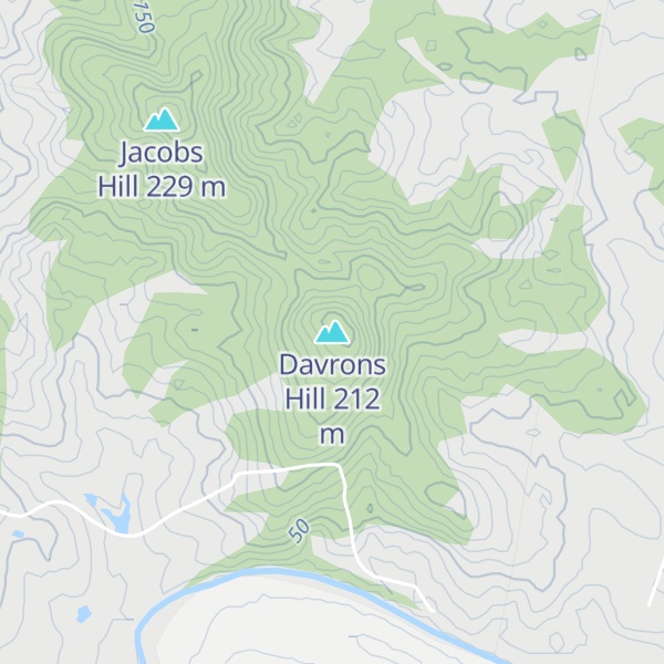 Map of Davrons Hill