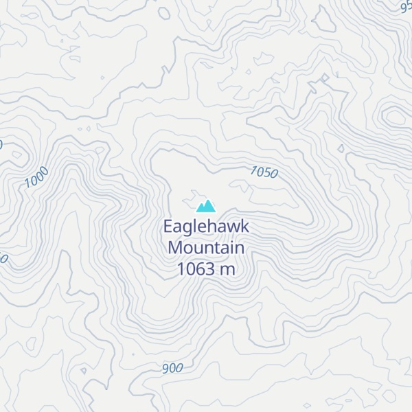Map of Eaglehawk Mountain