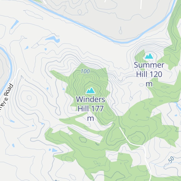 Map of Winders Hill