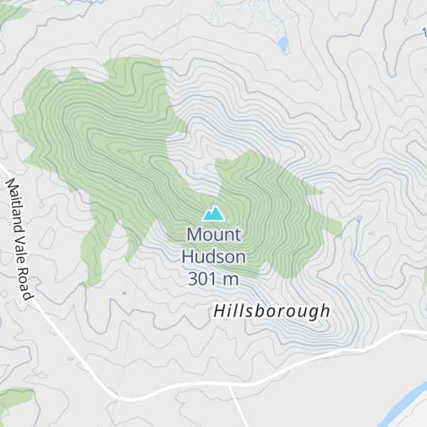 Map of Mount Hudson