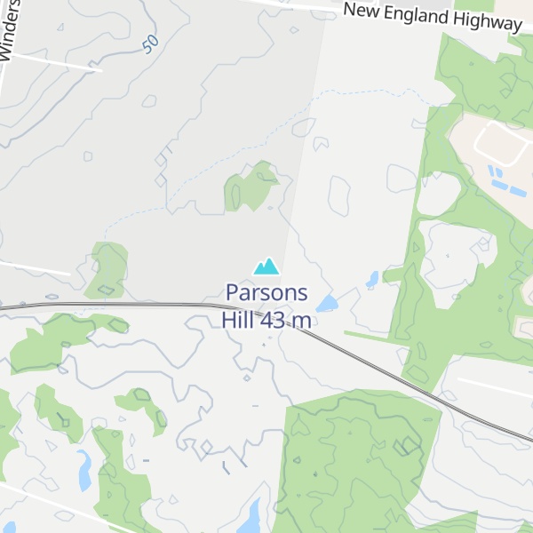 Map of Parsons Hill