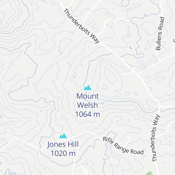 Map of Mount Welsh