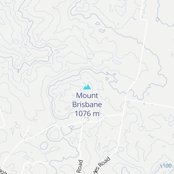 Map of Mount Brisbane