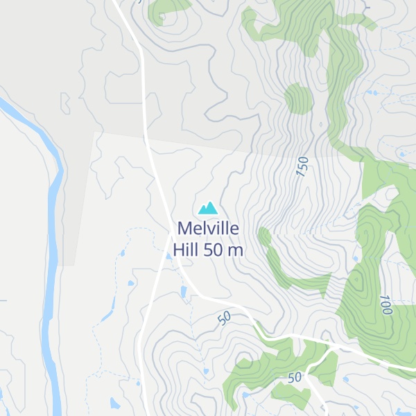 Map of Melville Hill