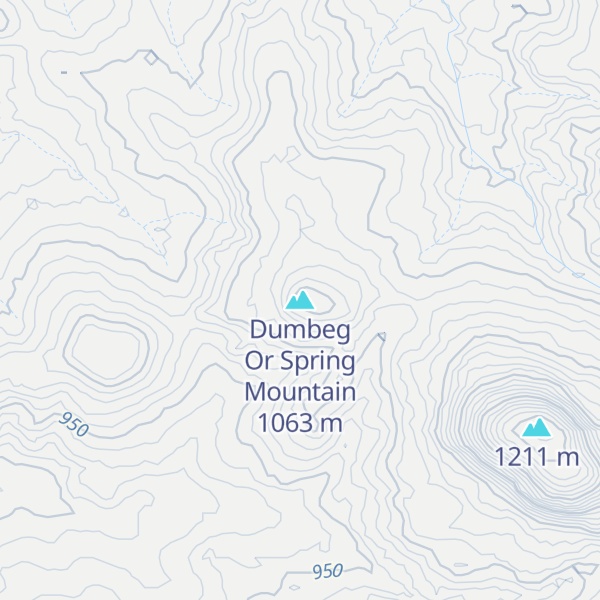 Map of Dumbeg Or Spring Mountain