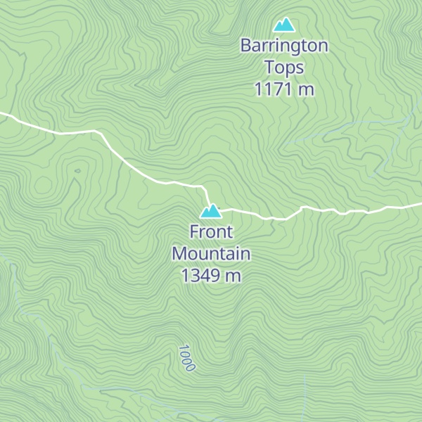 Map of Front Mountain