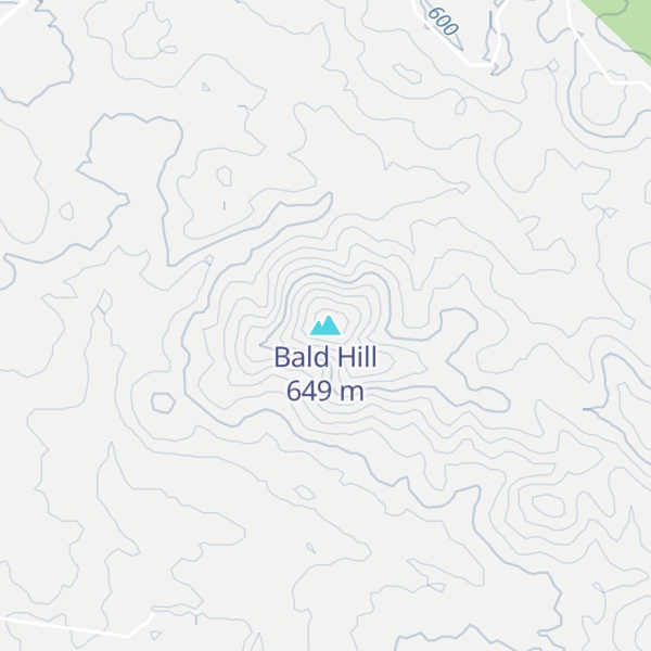 Map of Bald Hill