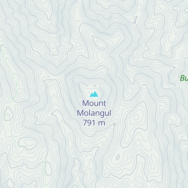 Map of Mount Molangul