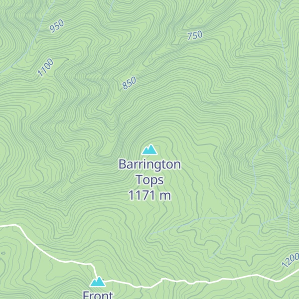 Map of Barrington Tops