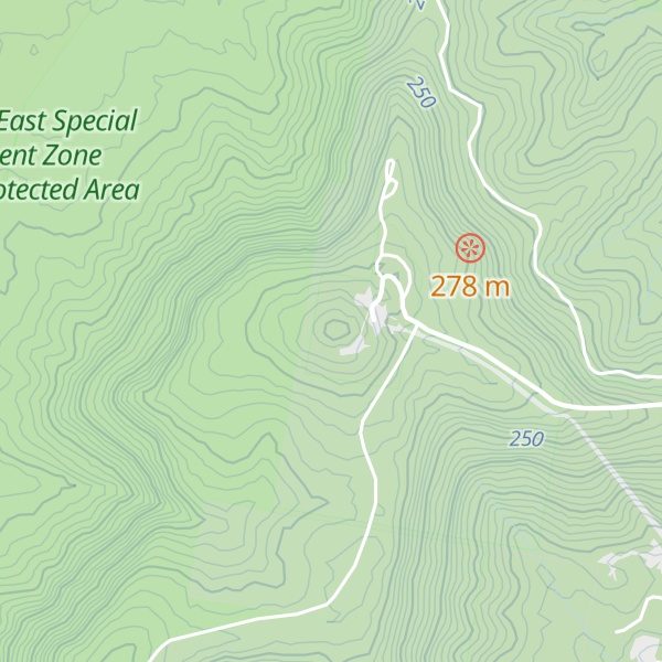 Map of Mount Sugarloaf