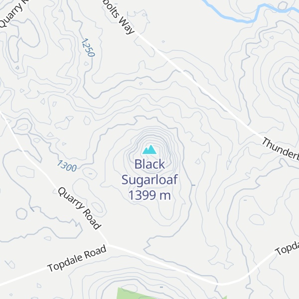 Map of Black Sugarloaf