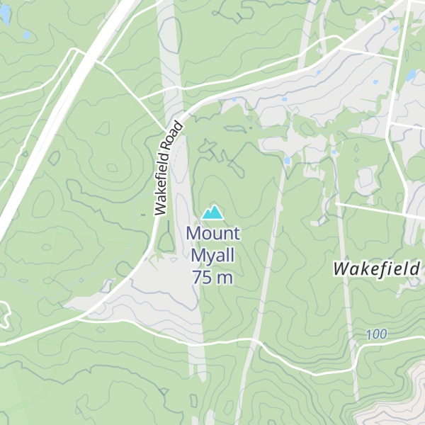 Map of Mount Myall