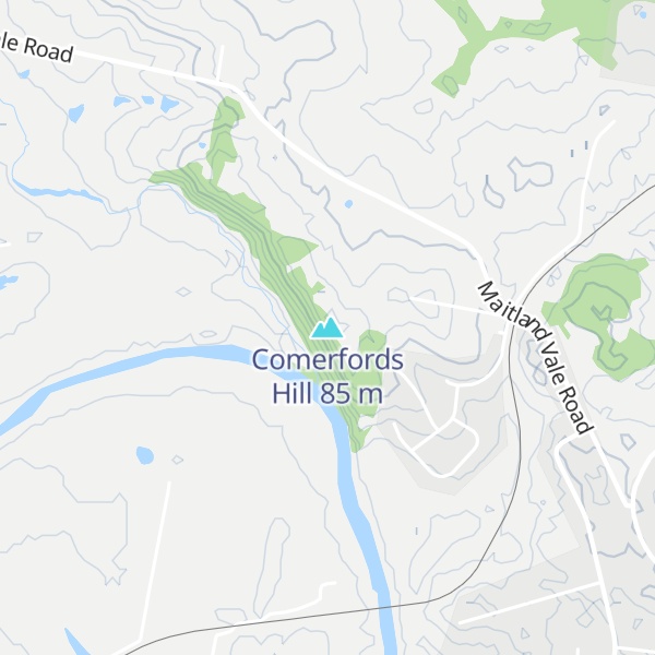 Map of Comerfords Hill