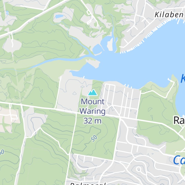 Map of Mount Waring