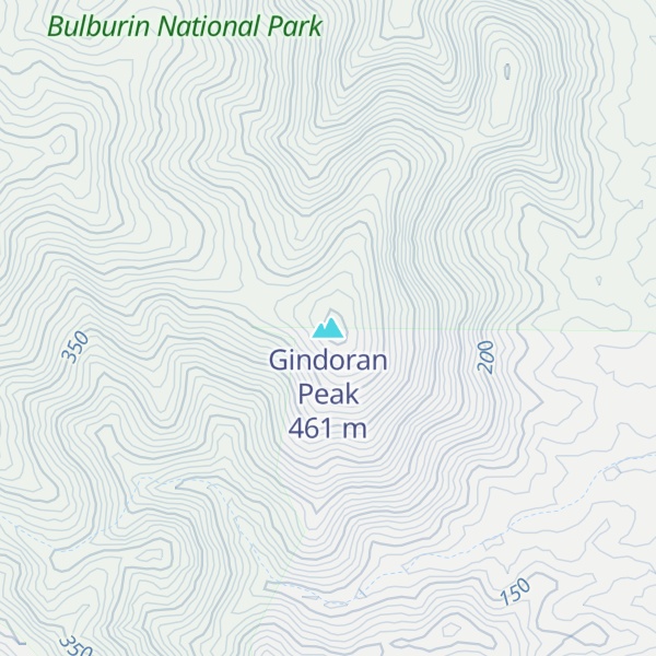 Map of Gindoran Peak