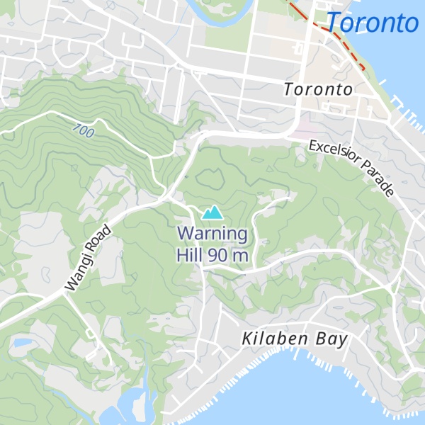 Map of Warning Hill