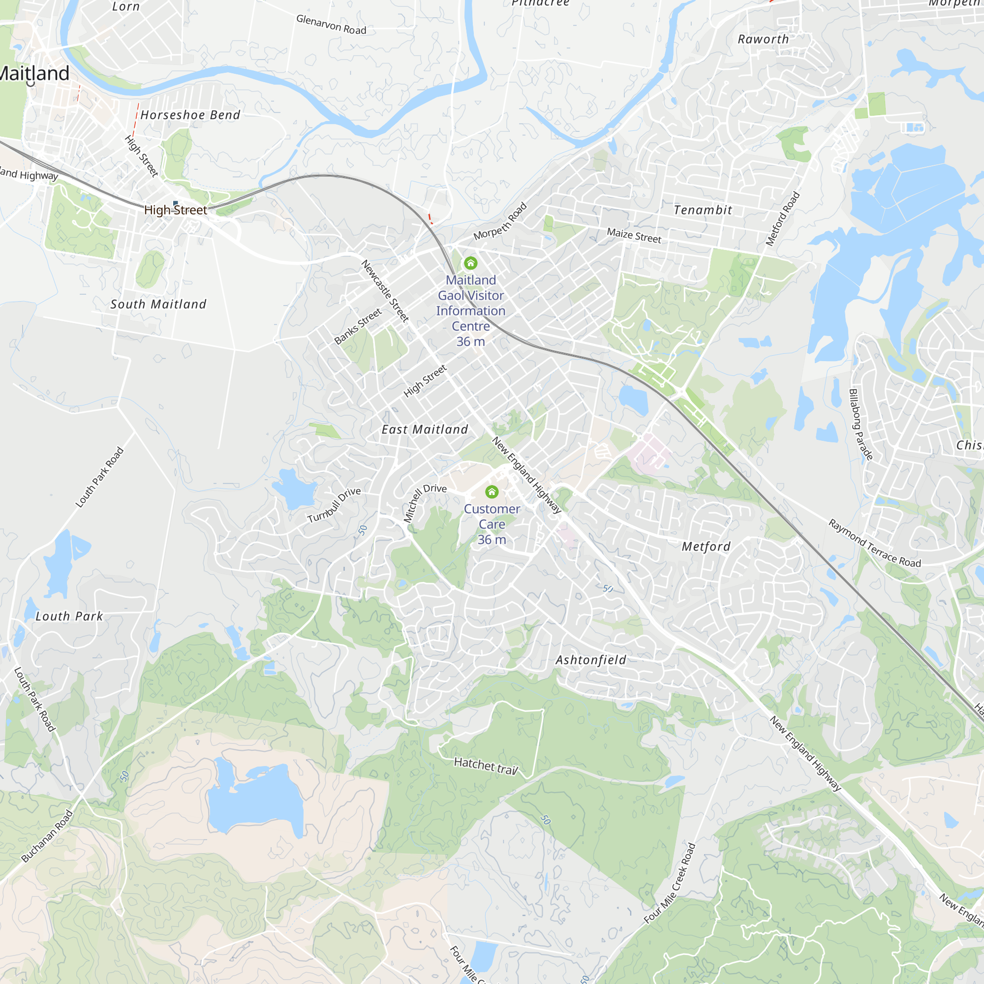 Customer Care map