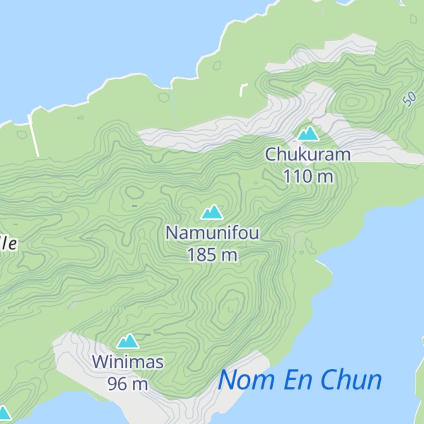 Map of Namunifou