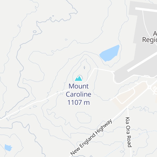 Map of Mount Caroline