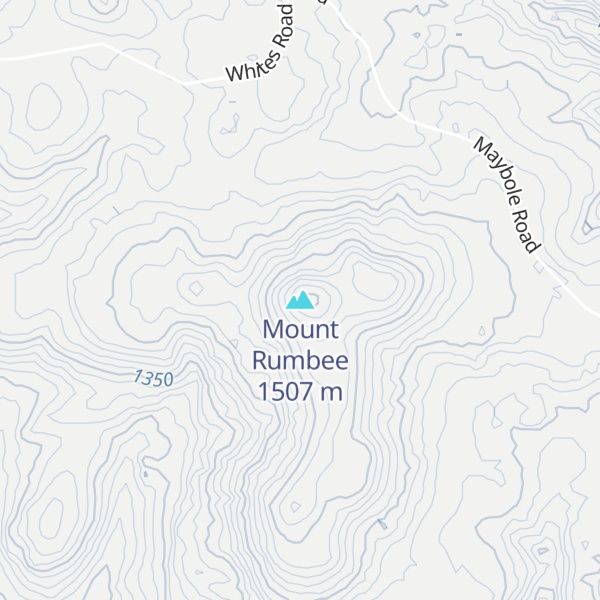 Map of Mount Rumbee