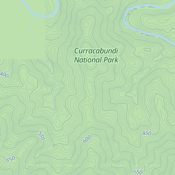 Map of Bluff Mountain