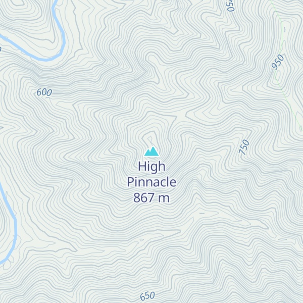 Map of High Pinnacle