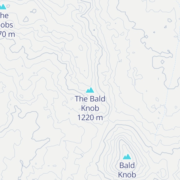 Map of The Bald Knob