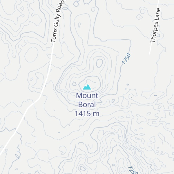 Map of Mount Boral