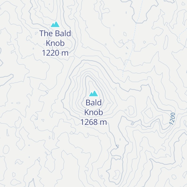 Map of Bald Knob