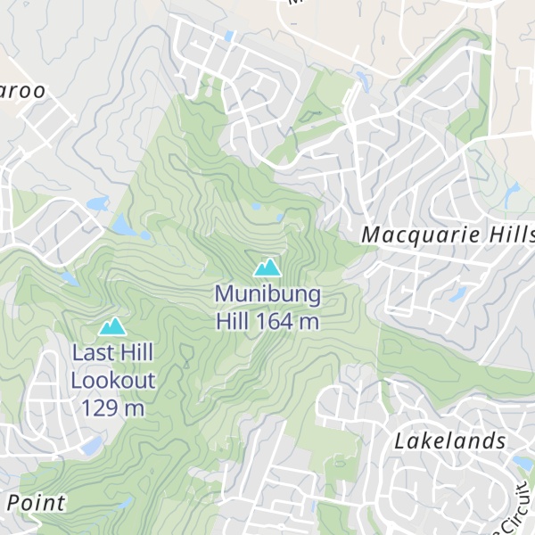 Map of Munibung Hill