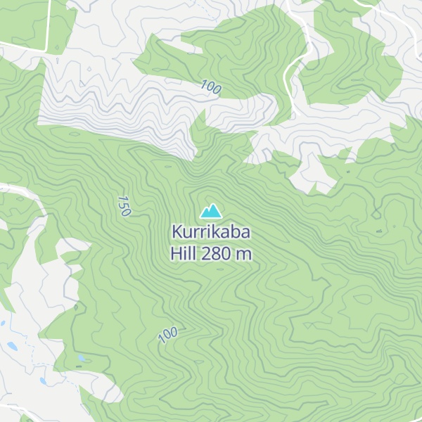 Map of Kurrikaba Hill