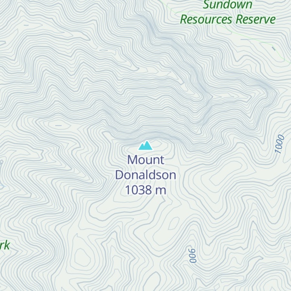 Map of Mount Donaldson